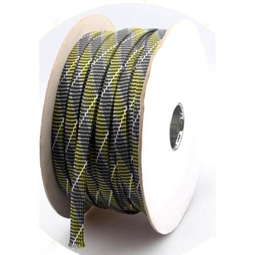 3 ~ 20MM Audio HIFI Shield Suspension Screen Woven Rayon Nylon Cotton Snakeskin Mesh Knit Braided Cable Sleeve Tube