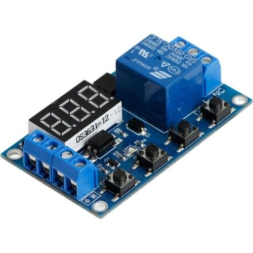 6-30V Relay Module Switch Trigger Time Delay Circuit Timer Cycle Adjustable