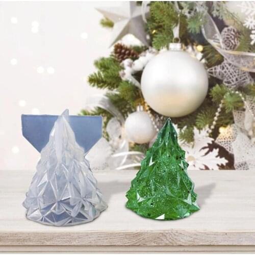 3D Christmas Tree Silicone Mold Pine Epoxy Resin Mould For DIY Handmade Soap Wax Candle Plaster Craft Christmas Gifts Home Decor