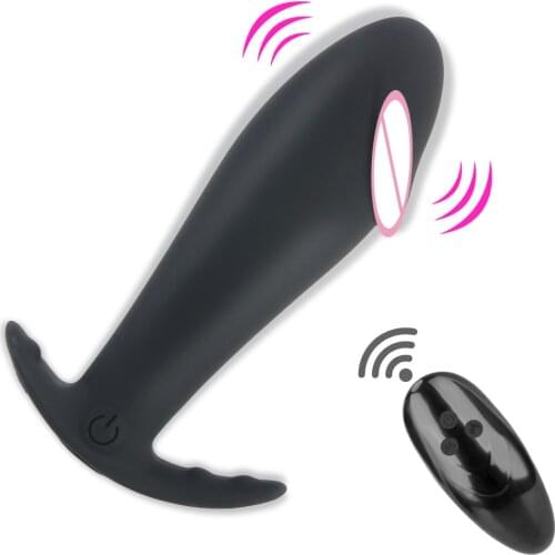 Silicone Anal Plug Sex Toy For Men Woman Prostate Massage Butt Plug Anal Vibrator Dildo Adult Toys 10 Frequency Waterproof