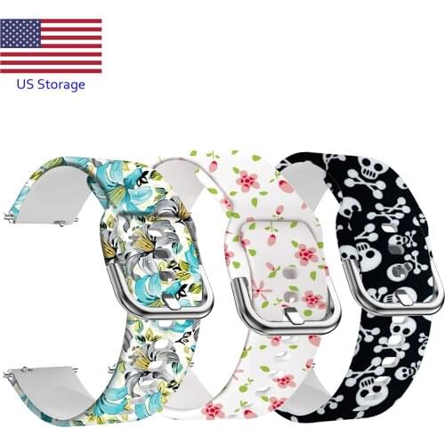 3 20mm Universal Silicone watch Bands Quick Release Soft Replacement Watch Wristbands Compatible Ready Stock in US fast shipping