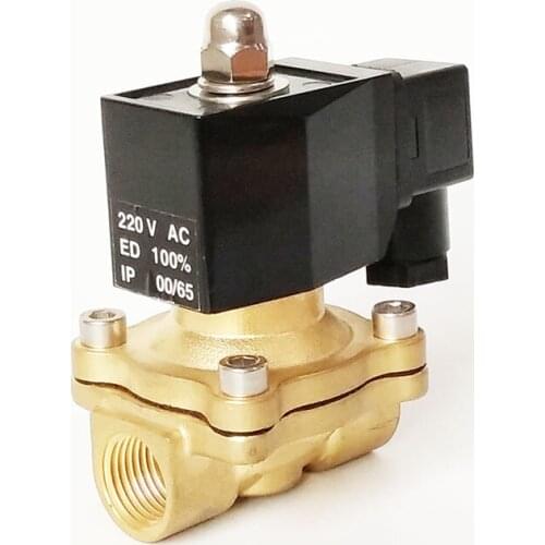 Water solenoid valve 2W series 2W250-25 1 inch brass body normally closed