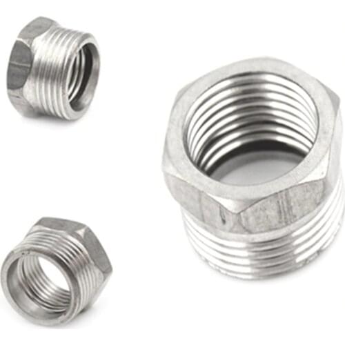High Quality 3/4" Male X 1/2" Stainless Steel Female Thread Reducer Bushing Fitting SS 304 NPT Pipe 1 Pcs