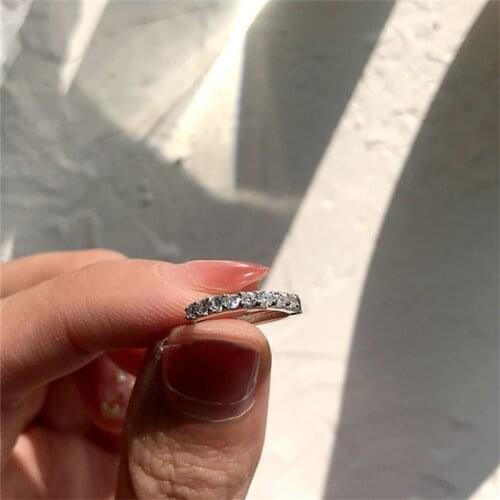 New Fashion CZ Zircon Small Hoop Ear ring Simple Temperament Fine Siver Plated Earrings For Girls Women Gift