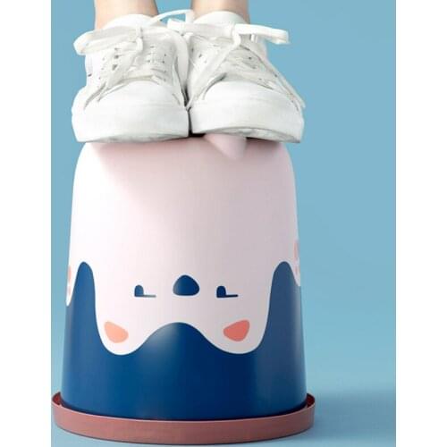 10L Japanese-style household daily use cute cartoon creative bedroom household living room toilet trash can kitchen trash can