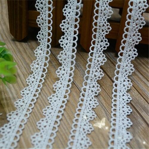 10Yards 1.5cm Venise Venice Polyester Embroidery Flower Floral Lace Trim Lace Fabric DIY Apparel Trimming For Sewing Accessories