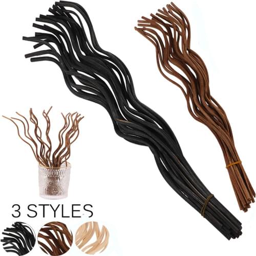 20pcs Wavy Aroma Rattan Sticks Reed Diffuser Sticks Exquisite Diffuser Rattan Home Office Portable Plant Fragrance Craft