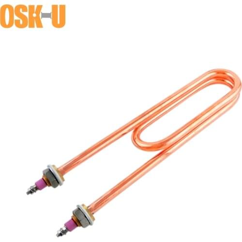 220/380V U Type Heating Element M18 Thread Copper U Shaped Electric Heater Element 2/3/4KW for Steaming Cabinet Kitchenware