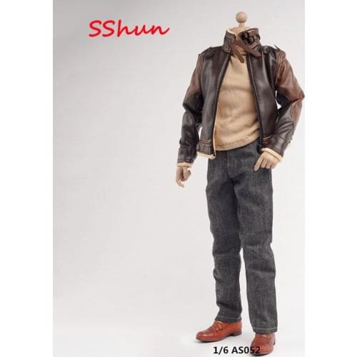 AS044 1/6 Scale Female Doll Trendy Punk Leather Suit Model For 12'' Action Figure Super Strong Body DIY Accessories