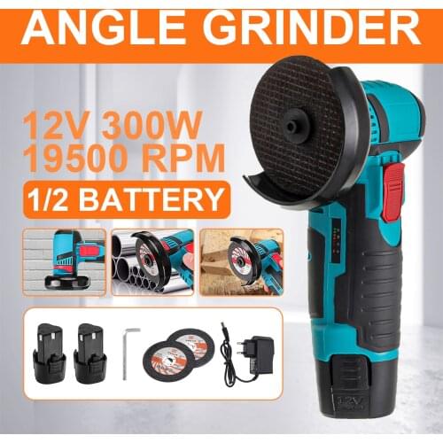 Cordless Mini Angle Grinder BrushlessMini Cutter with 12V Battery Machine Polishing Machine Diamond Cutting Home Power Tool
