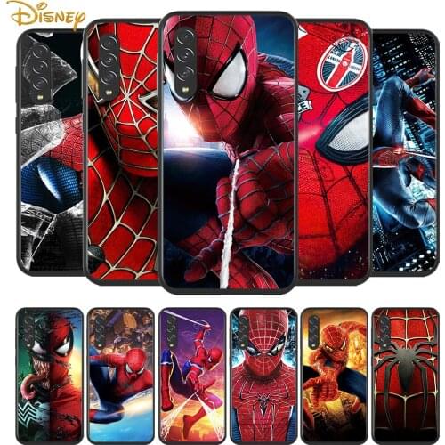 Spiderman for Samsung Galaxy A90 A80 A70 A60 A50 A40 A20 A2Core A10 M31 M21 M60 M40 M30 Black Phone Case