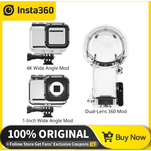 Insta360 ONE R Dive Case For ONE R 4K 1-Inch Wide Angle Mod Camera Dual-Lens 360 Edition Waterproof Housing Cover