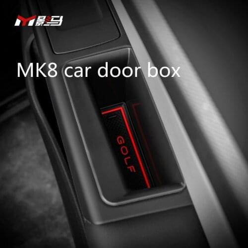 For 2021 Volkswagen Golf 8 MK8 golf8 car door armrest storage box of modified interior decoration storage box car accessories
