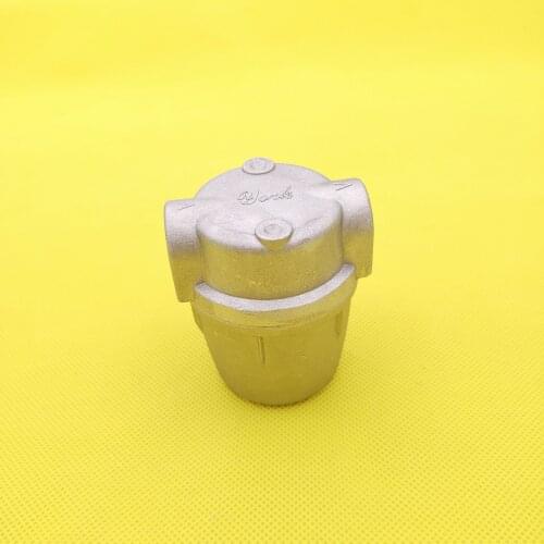 Oi filter 1/4" or 1/2"diesel fuel fiter for burner and boiler oil strainer filer full aluminum transparent cup