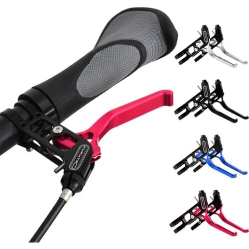 FMFXTR 1Pair Lightweight Aluminum Bicycle Brake Handle 2-finger Mountain Bike Cycling Brake Levers Bike Bicycle V-Brake 4 Colors