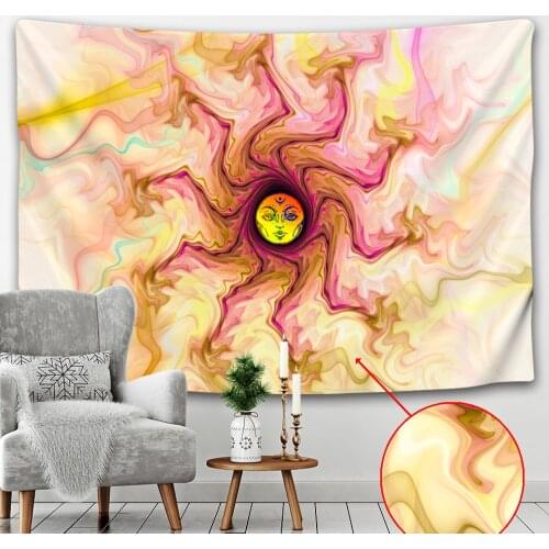 Living room home decoration tapestry Mandala psychedelic scene Hippie Bohemian decorative wall tapestry bed sheet beach towel
