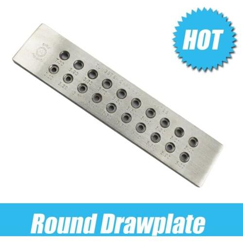Free shipping jewelry making tools , Round Tungsten carbide drawplate hole goldsmith size 5-7