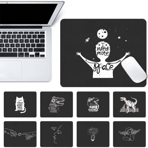 Fashion Notebook Mouse Pad Non-slip PU Leather Waterproof Computer Mouse Pad Simple Office Game Desktop Tablet Mat