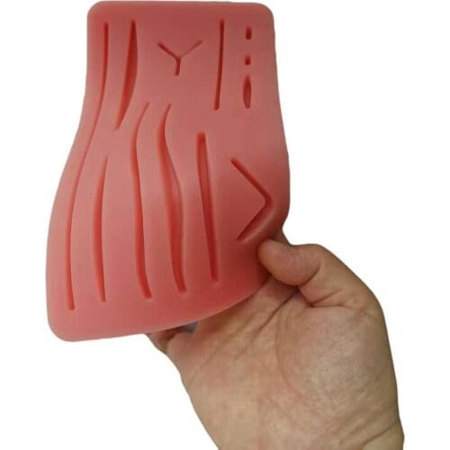 Skin Suture Practice Pad Silicone Simulation Skin for Suture Training Suture Material for Students J2Y
