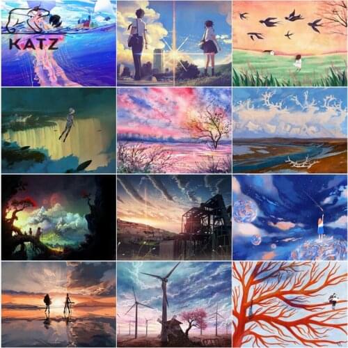 Beautiful Landscape Diamond Painting Character Embroidery Crossing Diy Aesthetics Diamond Mosaic Art Cross Stitch Home Decor