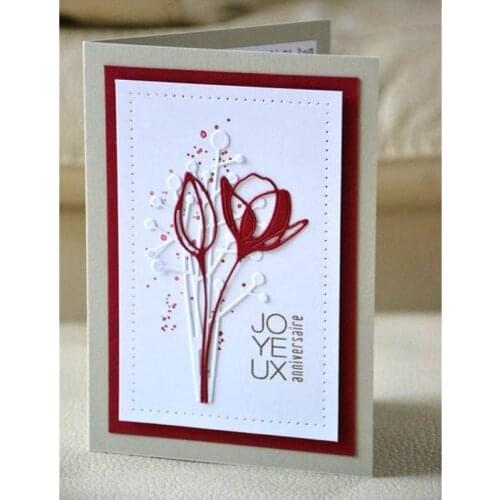 Bouquet Metal Cutting Dies Stencil Scrapbooking DIY Album Stamp Paper Card Embossing Decor Craft