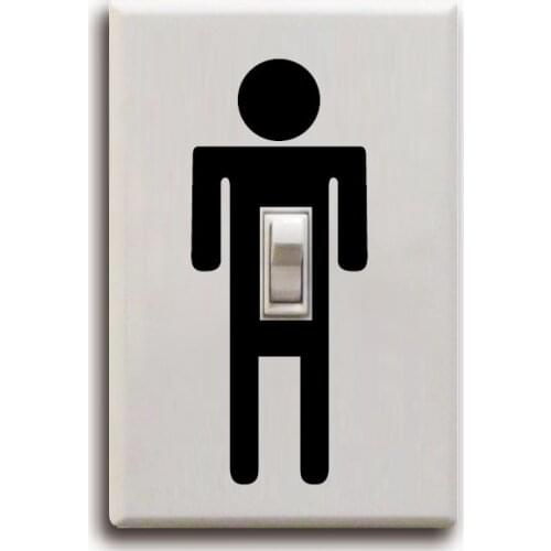 Cartoon Funny Switch Sticker Animal Footprints Wall Stickers Kids Room DIY Decoration Furniture Cabinets Home Decor