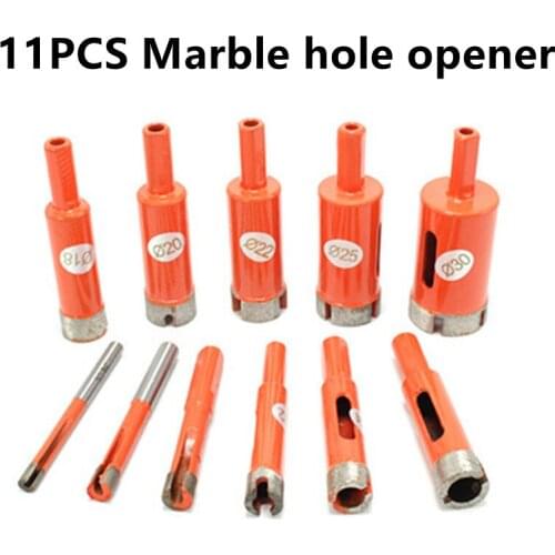 Sintered Diamond Drill Bit Sintered Hole Opener For Marble And Granite Glass Tile Hole Drilling Tool Set