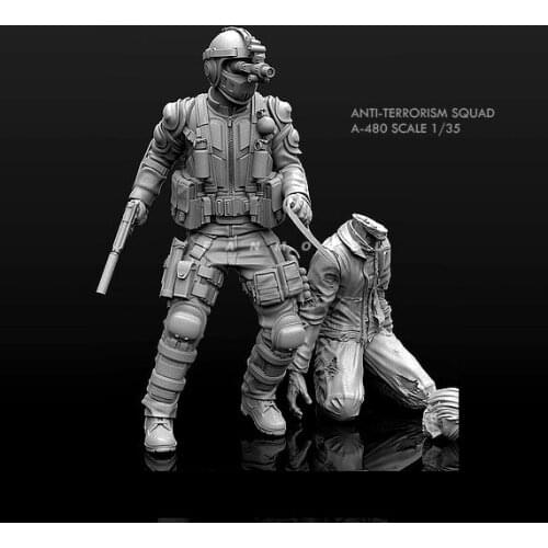 1/35 50mm Resin model kits figure colorless and self-assembled A-480