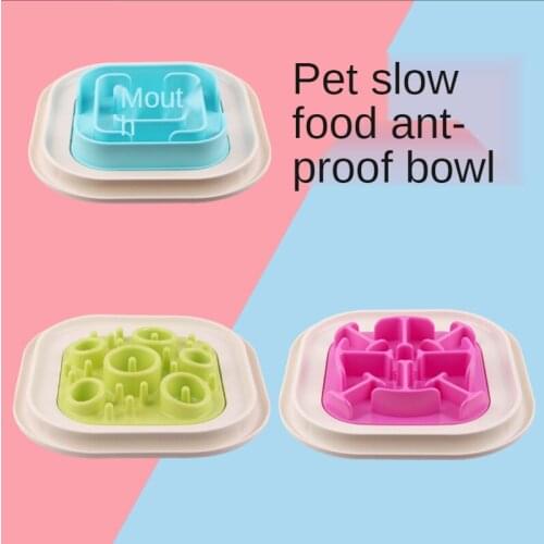 New Dog Slow Food Bowl ABS Anti-insect Anti-choking Dog Bowl Slow Food Bowl Pet Supplies Pet Supplies