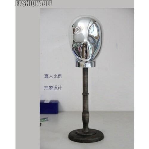 New Best Quality Fashionable Male Electroplate Mannequin Head With Stand Head Manikin Hot Sale