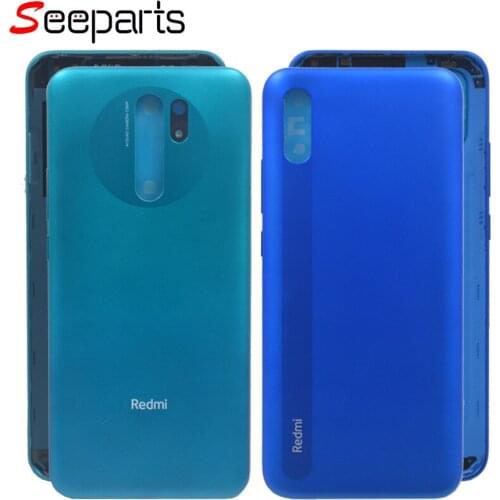 New For Xiaomi Redmi 9 Back Battery Cover Door Rear Housing Replacement For Redmi 9 9a Battery Cover Redmi 9A Back Cover