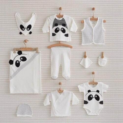 Newborn Baby Boys Clothing Cotton Basic Essentials Clothes 10 Piece Layette Wellcome Home Gift Set 0 3 Months