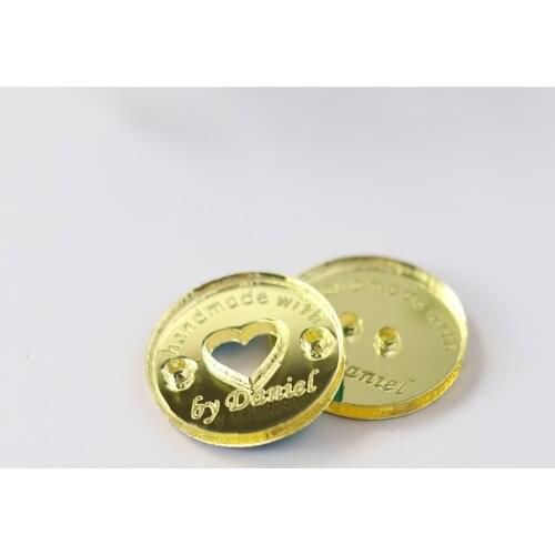 Personalized acrylic tag,clothing tag,sewing on Round labels tags,crochet hatsglovesbag,Custom labels for handmade products