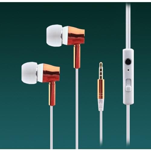 In ear Wired Earphone Earphones Headset Smartphone Subwoofer With Mic for iPh Android handphone