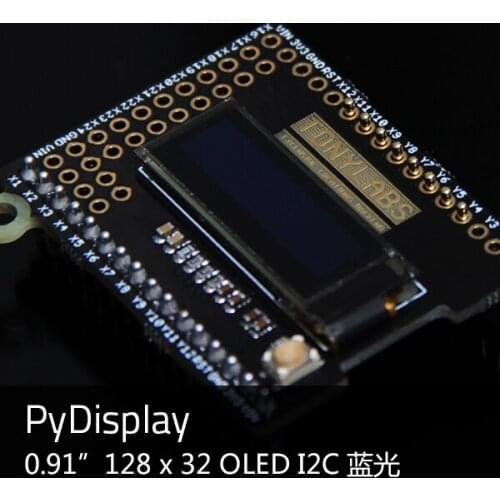 PyMono 0.91 "128 32 OLED I2C Compatible with PyBoard