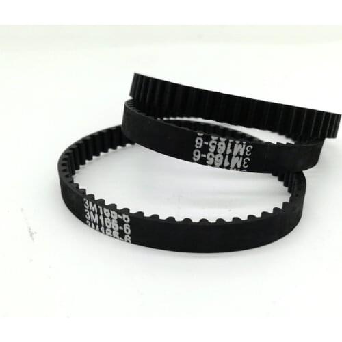 HTD 3M, Timing Belt, Closed-loop, 165mm length, 55 teeth, 6mm width,165-3M-6