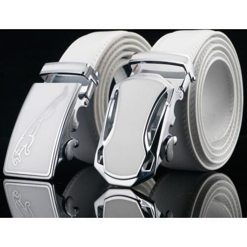 NEW Famous Brand Belt New Male Designer Automatic Buckle Cowhide Leather Mens Belt Luxury Belts for Men Ceinture Homme skb1253