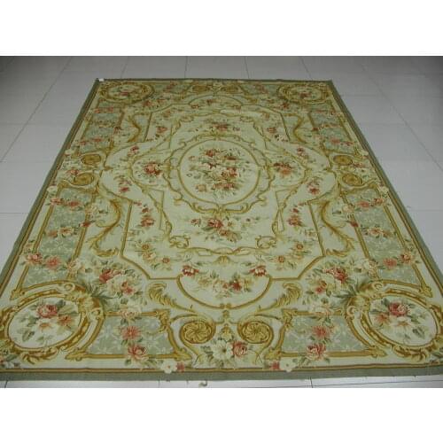 Free shipping 8'x10' Aubusson rugs handmade woolen carpets aubusson rugs customized