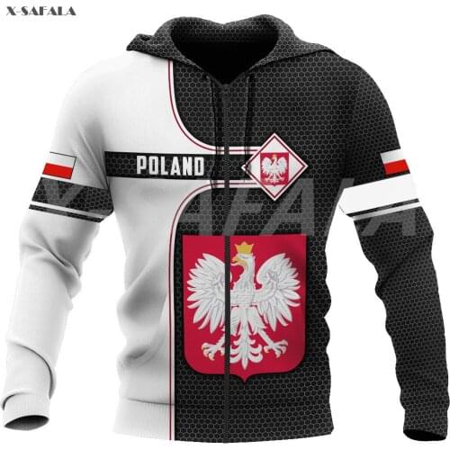 Poland Polska Country Eagle Flag Red 3D Printed Hoodie Man Women Pullover Tracksuit Outwear Zipper Sweatshirt Casual Harajuku
