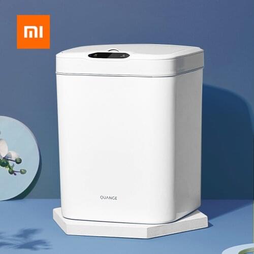 Xiaomi Quange GA1 Smart Induction Classified Trash Can 15L Digital Display Touch Screen Double Barrels Household Ashcan Dustbin