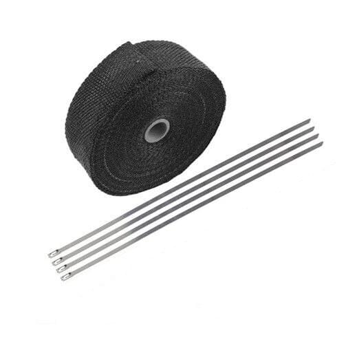 Universal 10m Fiberglass Exhaust Header Pipe Heat Wrap Tape +6 Ties Kit Custom Motorcycle For Honda Yamaha Suzuki Kawasaki ATV