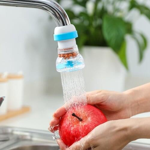 1PCS Faucet anti splash head extended foaming device kitchen tap water domestic water saving rotary filter nozzle water purifier