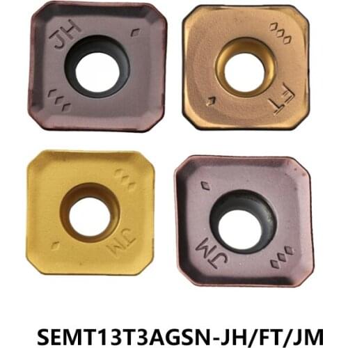 10pcs Original SEMT SEMT13T3AGSN-FT SEMT13T3AGSN-JH SEMT13T3AGSN-JM MC5020 VP15TF F7030 NX4545 Carbide Inserts Lathe Tools CNC
