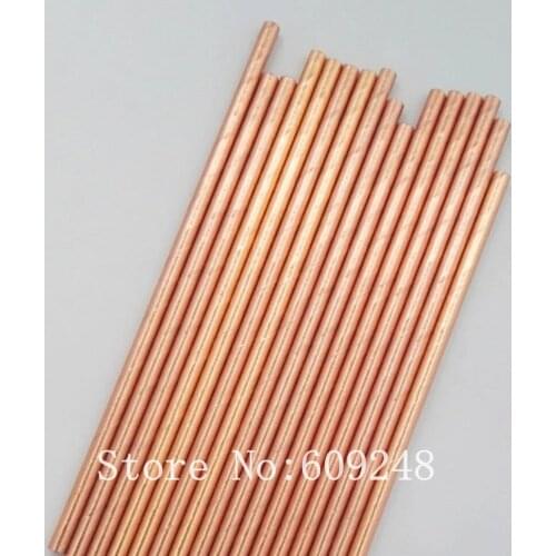 100pcs Solid Metallic Rose Gold Foil Paper Straws,Holiday Party Wedding,Colored Pure Plain Rose Gold Drinking Paper Straws Bulk