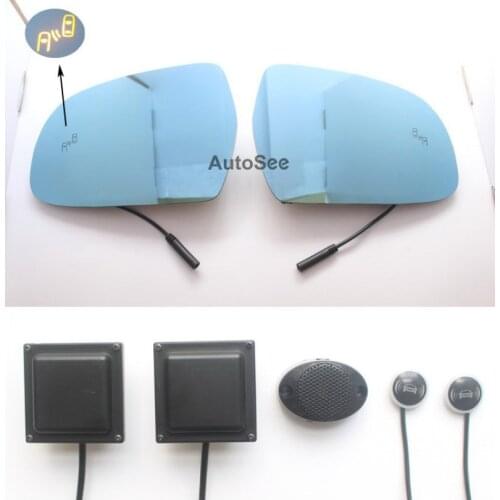 2014 for Audi Q3 A5 car BSW BLIS blind spot monitoring 24GHZ Radar Microwave Sensor Mirror light alarm Lane change warning