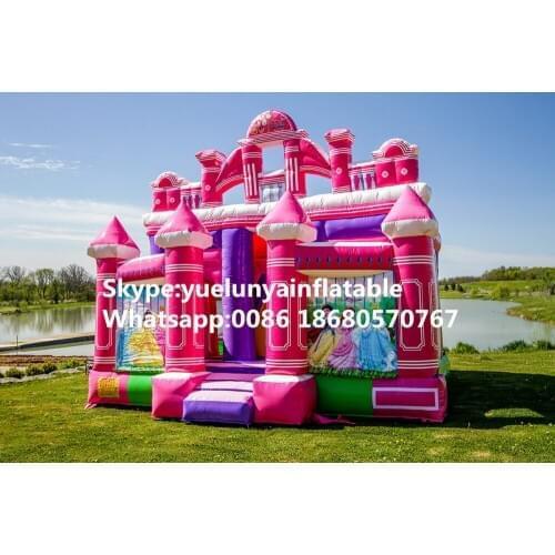 2016 Factory direct sales Inflatable slides,Inflatable castle.Princess castle combination KYB-209