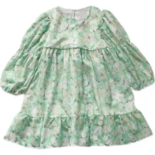 2021 Summer Casual Solid Girls Dress Cartoon Kids Dresses For Girls High Quality Fashion Girl Clothes