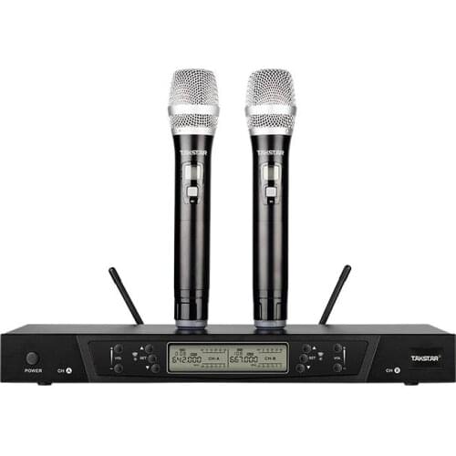645-693MHz Takstar G5 Wireless Microphone UHF Karaoke Handheld Cardioid Dynamic Dual handheld wireless microphone system