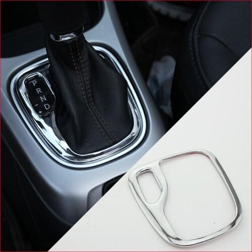 ABS Chrome or Carbon Car Gear Head Shift Panel Protection Trim Cover Gear Sticker for Jeep Compass 2Th 2017 2018 Accessories