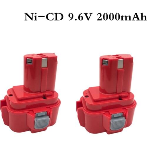 2000mah 9.6V 2.0Ah Power Tools Battery for MAKITA 9120 9122 9133 9134 9135 9135A 6222D 6260D L10 Ni-CD